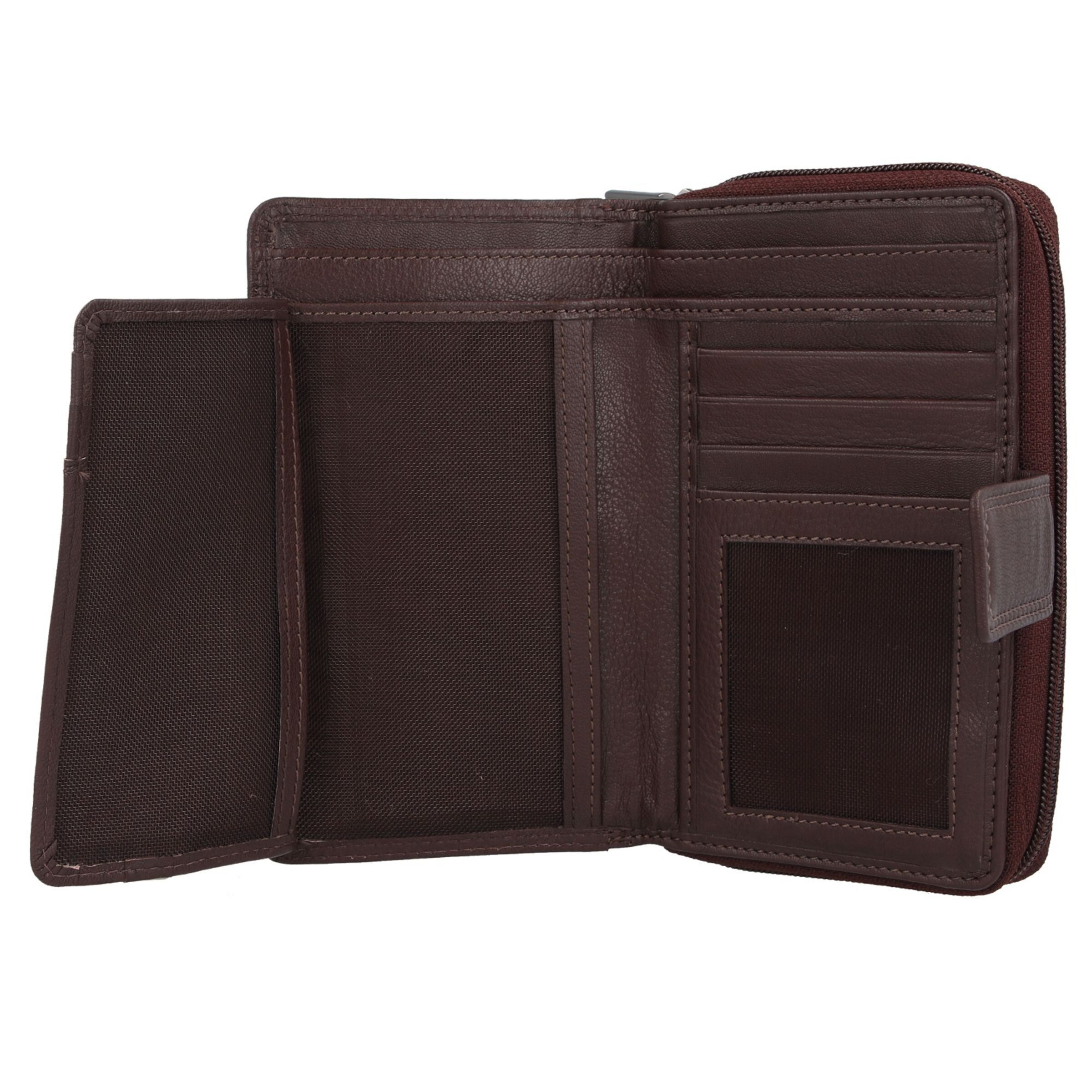 mano Wallet 'Donna Giulia' in Brown