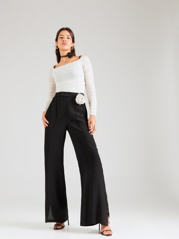 Wide leg Pantaloni 'Daniela' de la millane pe negru