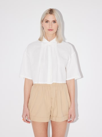 Camicia da donna 'Christiana' di LeGer by Lena Gercke in bianco: frontale
