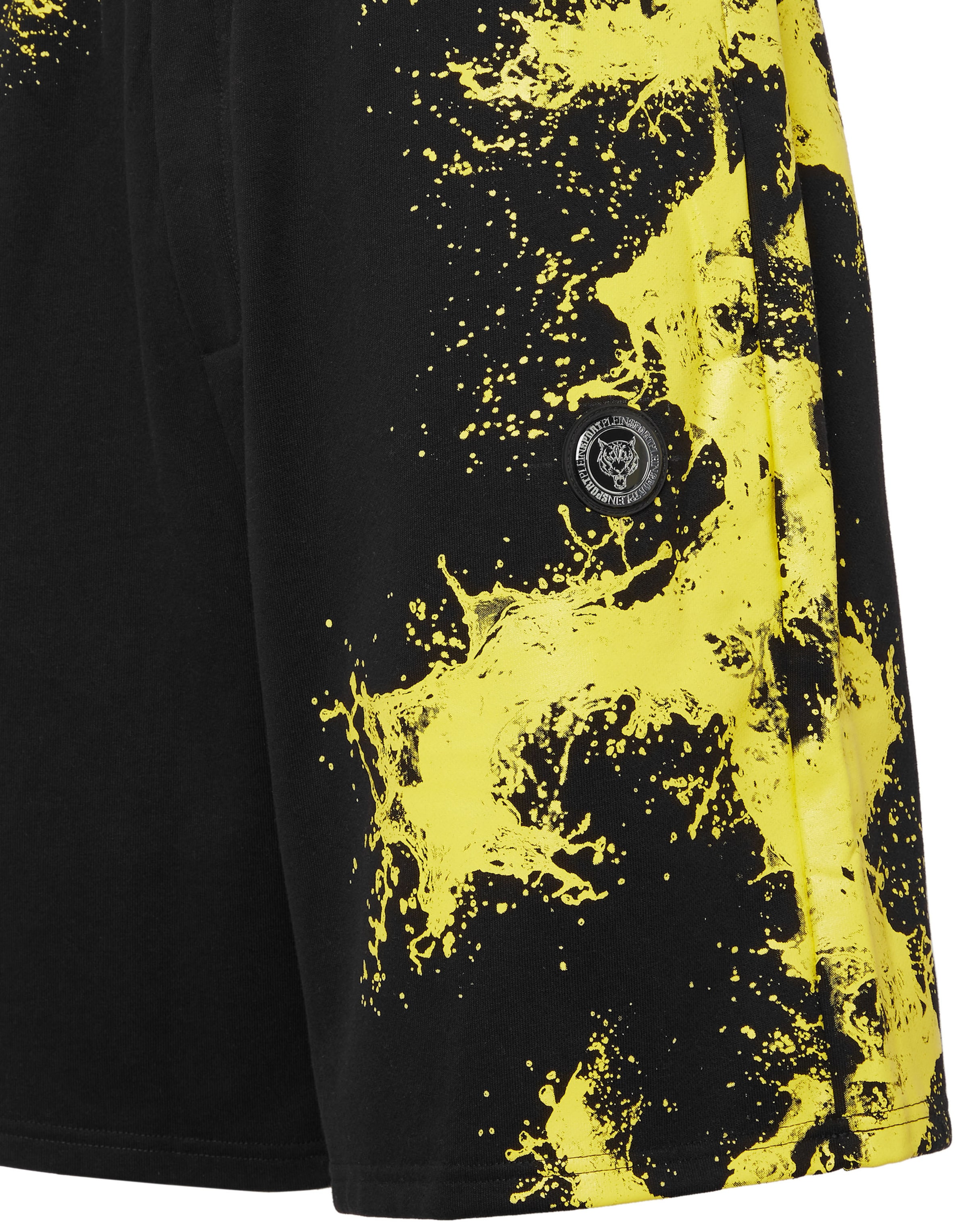 Plein Sport Loose fit Trousers 'Splash' in Black