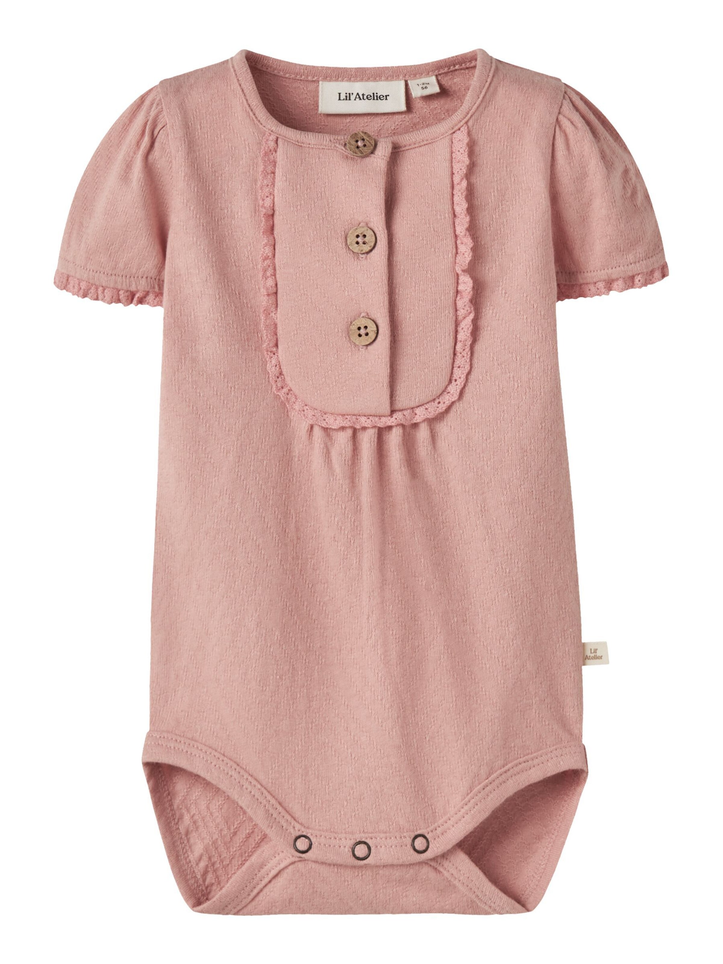 Lil'Atelier Romper/bodysuit in Pink: front