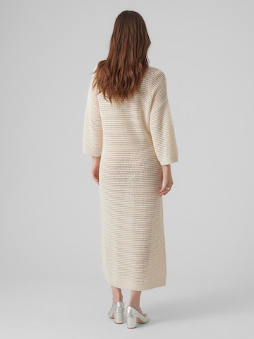 VERO MODA - Vestido de punto 'MADERA' en beige