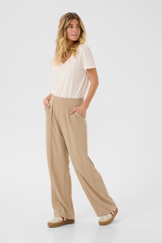 Cream Wide leg Pantalon 'CR Siki' in Beige