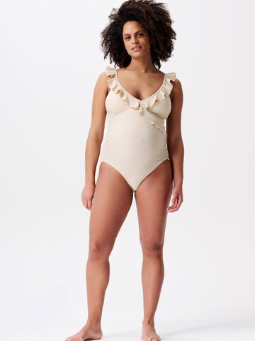 Noppies Bustier Badeanzug 'Sima' in Beige: predná strana