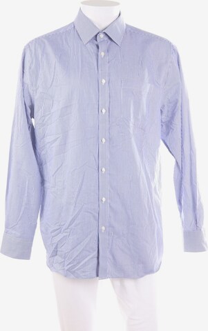 M&S Button Up Shirt in XXL in Blue: front