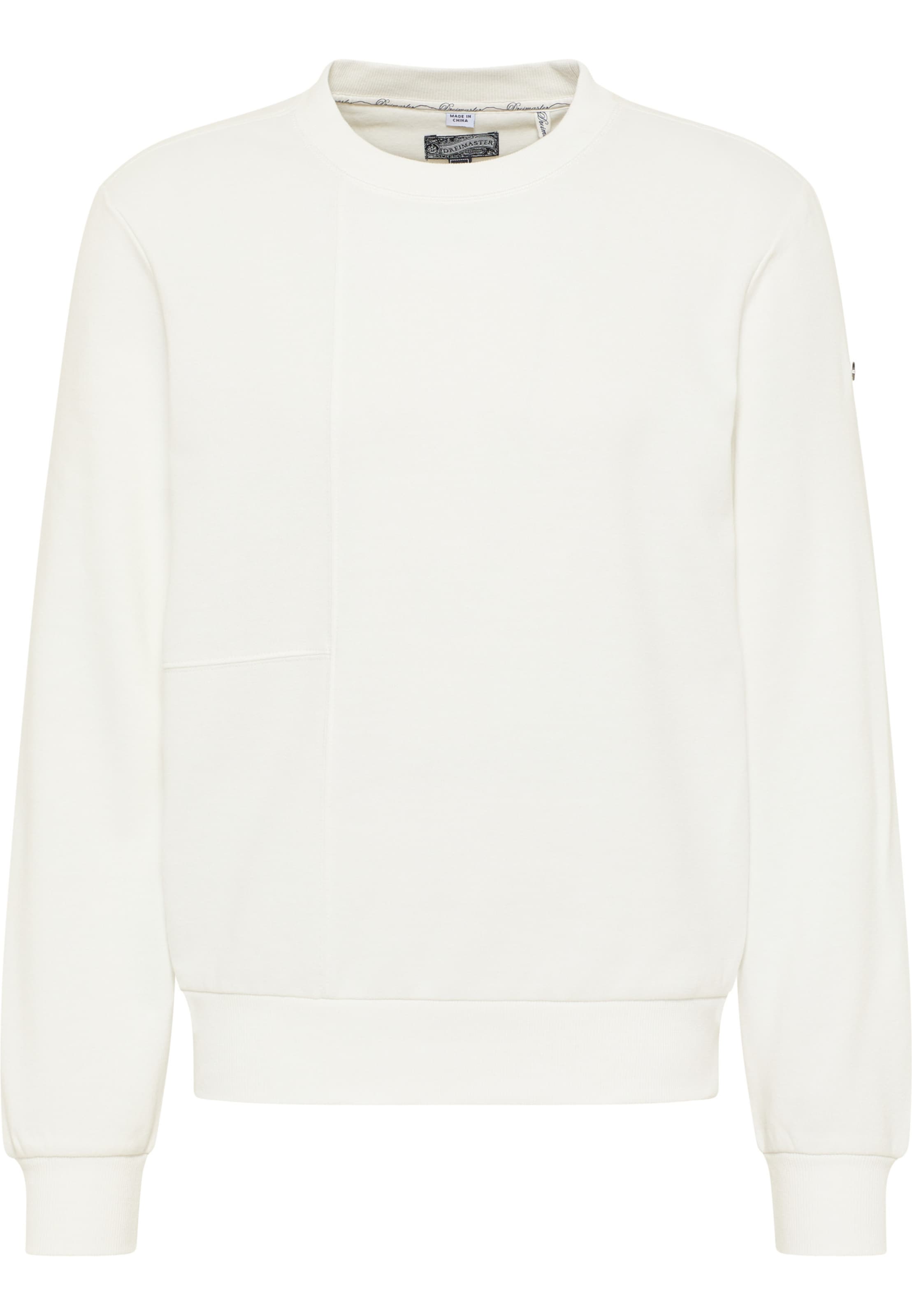 DreiMaster Vintage Sweatshirt 'Takelage' in Wit: voorkant