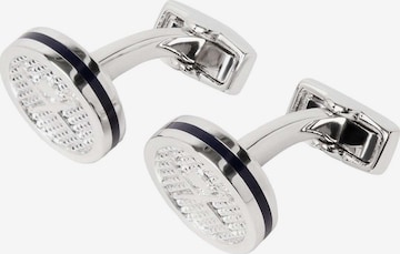 Boutons de manchette Hackett London en argent : devant