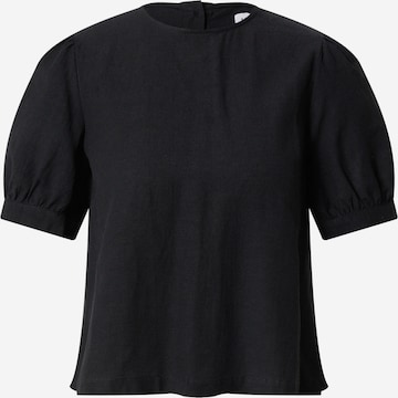 Warehouse Blouse in Black: front