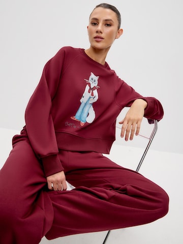 Cat e Lolette - regular Pantalón 'Palazzo Trousers' en rojo