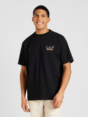 BOSS Shirt 'Records' in Black