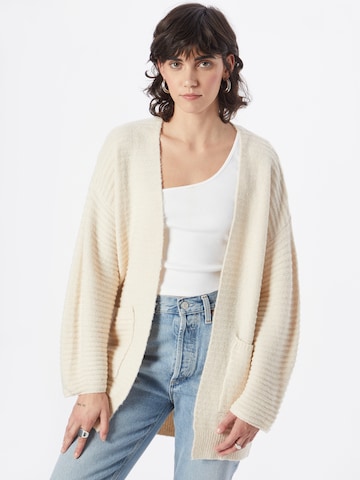 Cardigan 'Theodora' ABOUT YOU en beige : devant