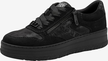 Tamaris Platform trainers in Black: front