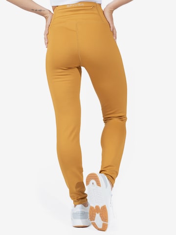 Spyder - Skinny Calças de desporto em amarelo