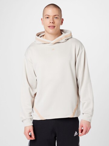 ADIDAS PERFORMANCE - Sweatshirt de desporto 'Select' em bege: frente