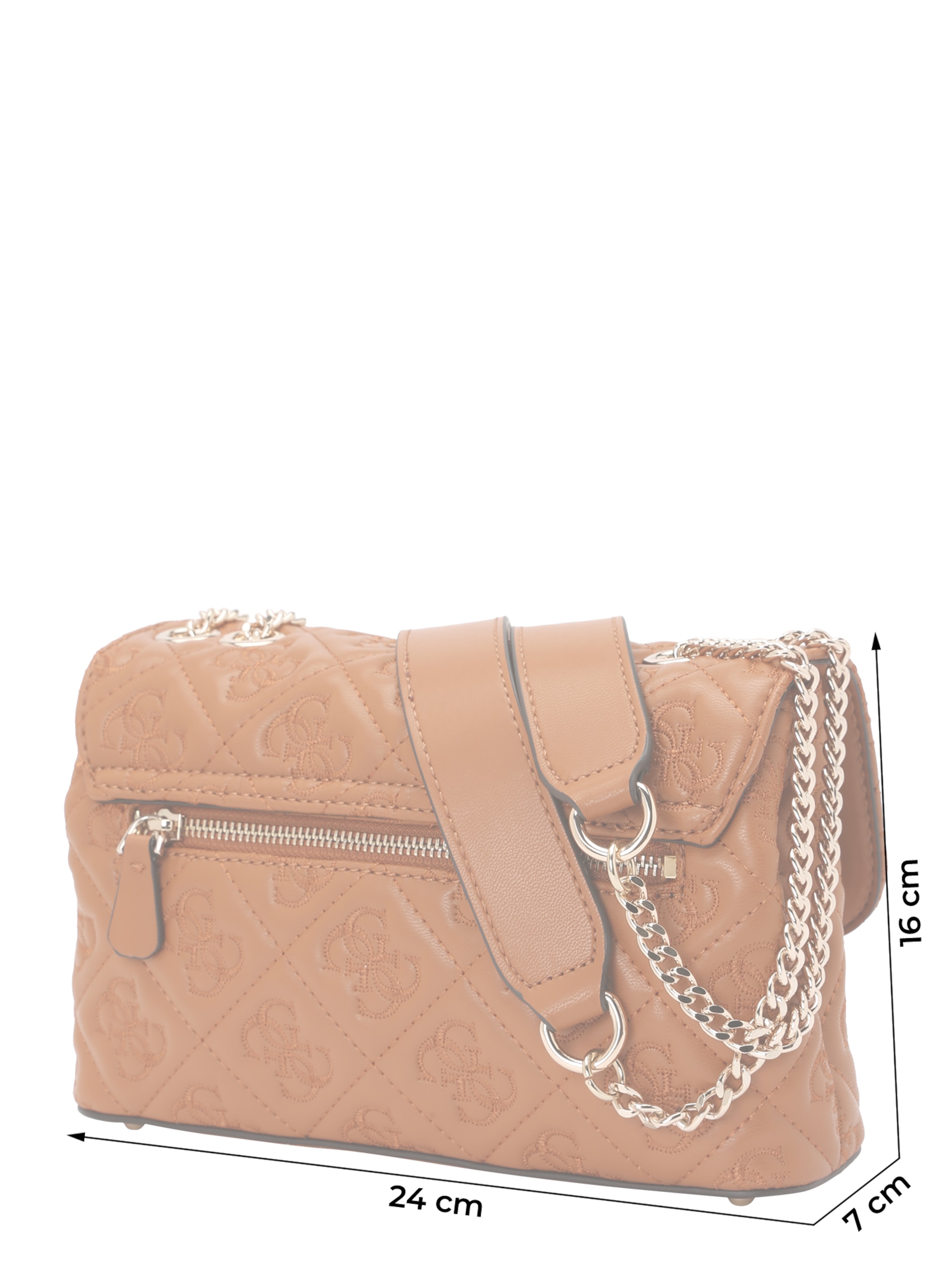 GUESS - Mala de ombro 'ADELASIA CNVRTBLE XBODY FLAP' em castanho