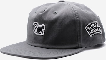 Surf Monkey Pet '5-Panel Cap Organic' in Grijs: voorkant