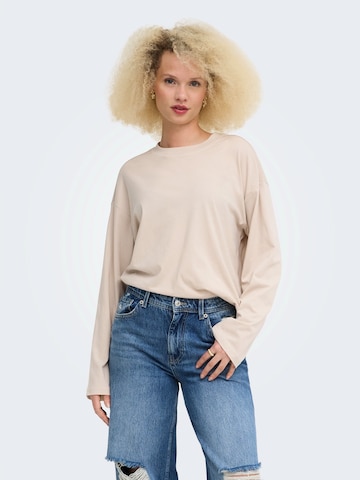 ONLY Shirt 'ONLHAPPY' in Beige: front