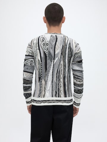 Carlo Colucci Pullover i hvid: tilbage