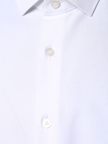 OLYMP Slim fit Button Up Shirt 'Level Five' in White