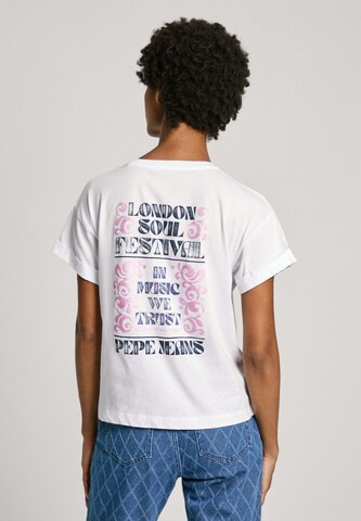 T-shirt Pepe Jeans en blanc