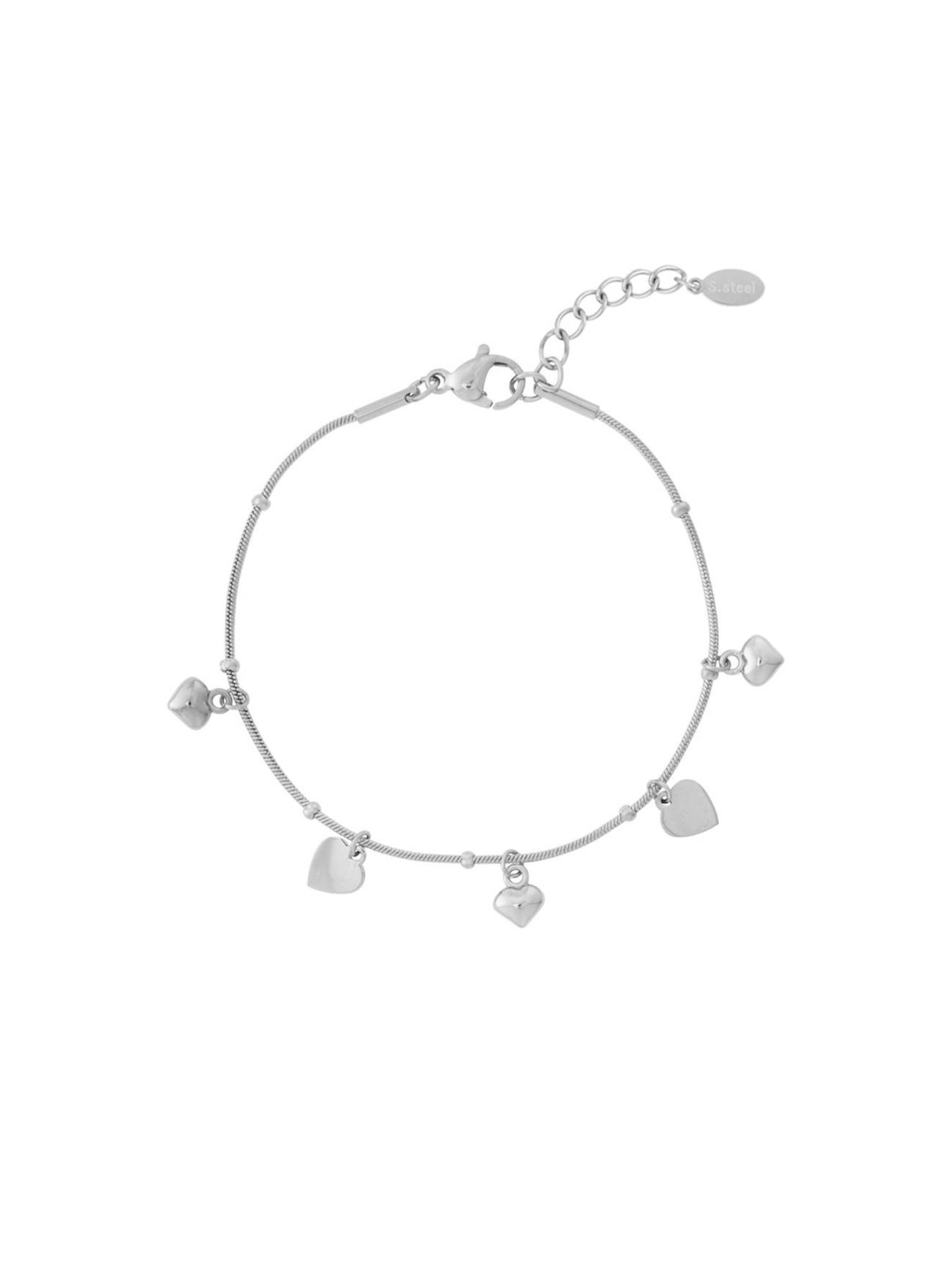 Bracelet 'ELIA' Cala Rose en argent : devant