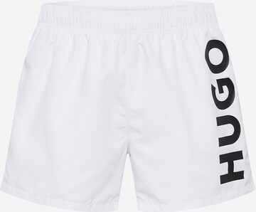 Shorts de bain 'ABAS' HUGO en blanc : devant