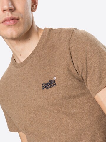 Superdry Regular Fit T-Shirt in Braun