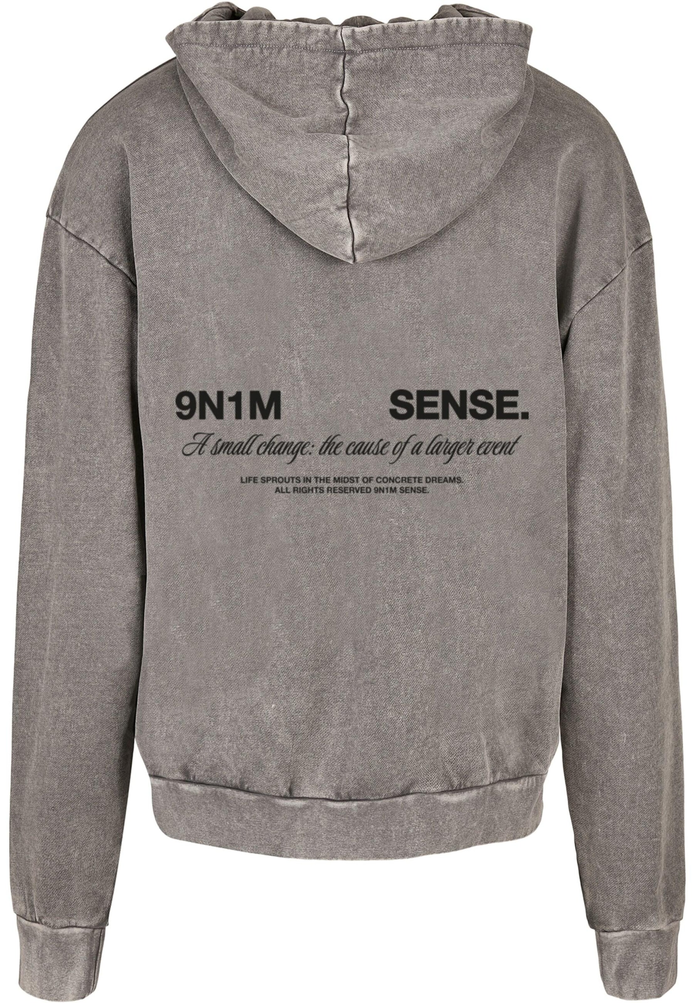 9N1M SENSE Sweatshirt 'CHANGE' in Grau