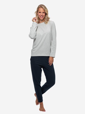 SCHIESSER Pajama 'Cotton' in Blue