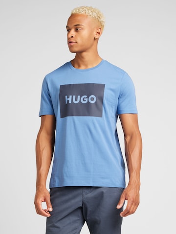 HUGO Majica 'Dulive222' | modra barva