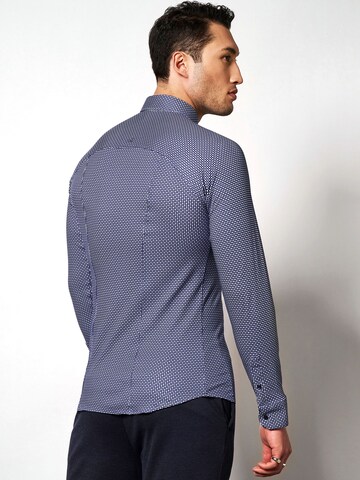 DESOTO Slim fit Button Up Shirt in Blue