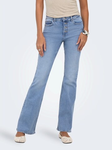 Evazați Jeans 'ONLMINDY' de la ONLY pe albastru: față