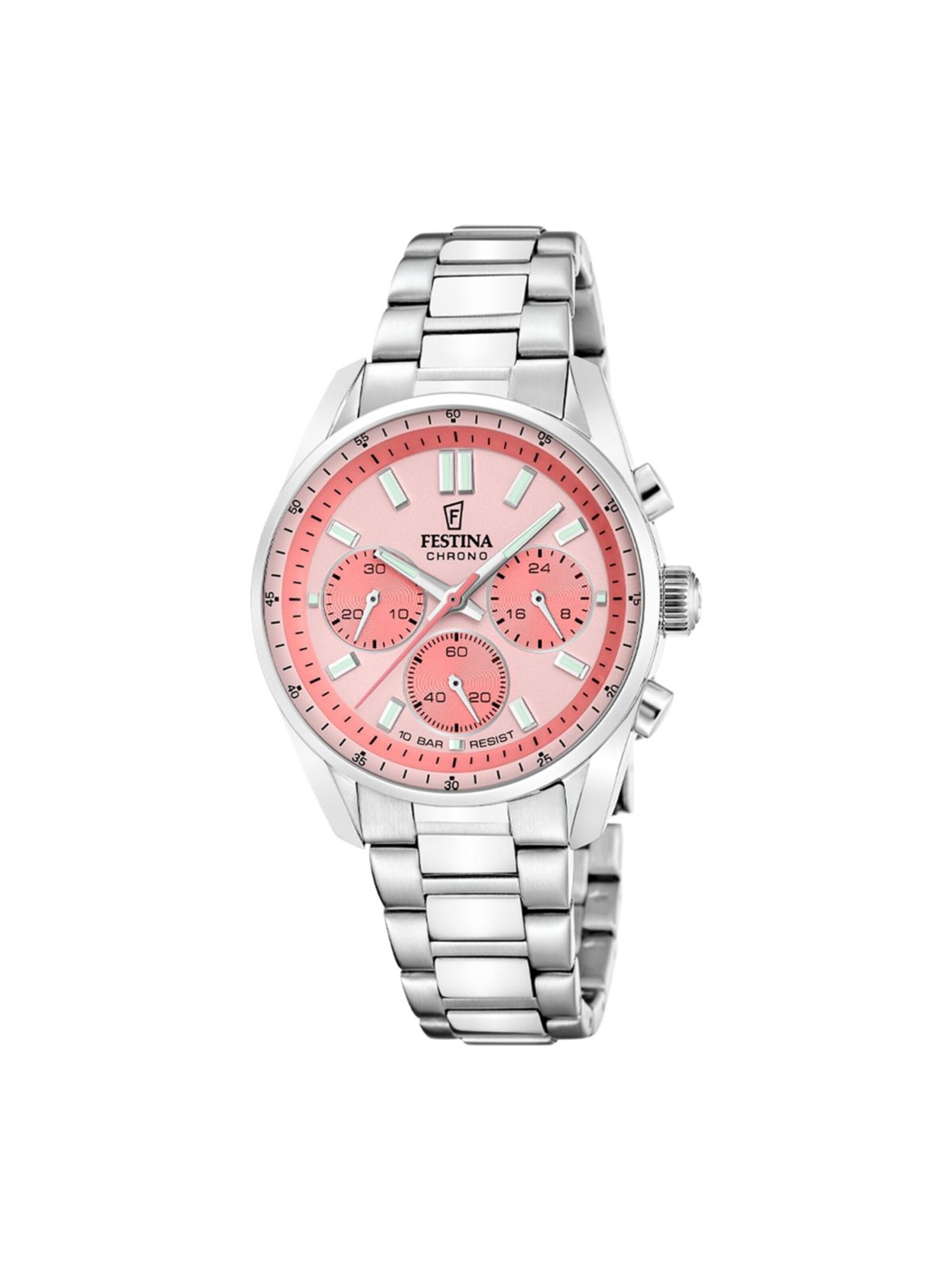 Montre à affichage analogique FESTINA en rose : devant