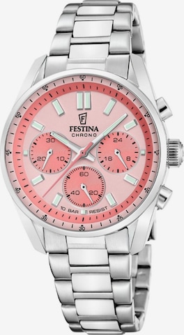 Montre à affichage analogique FESTINA en rose : devant