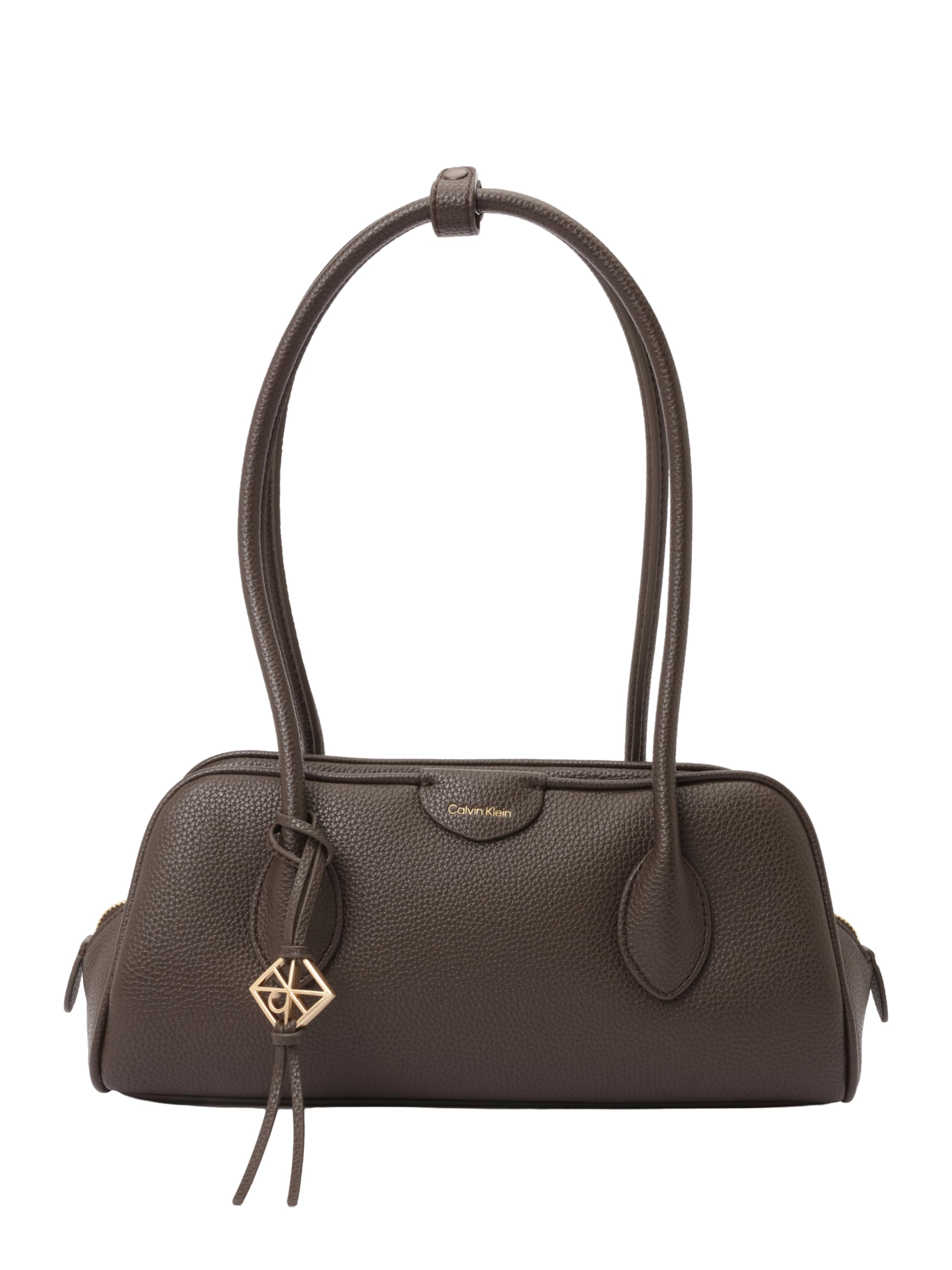 Calvin Klein Regular Schultertasche in Braun: Vorderseite