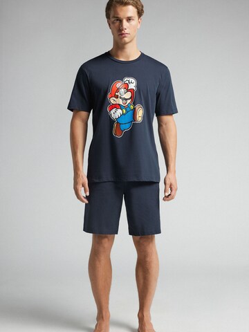 INTIMISSIMI Pyjama „Nintendo Super Mario™“ in Blau: Vorderseite