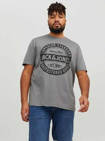 Jack & Jones Plus T-shirt i grå: framsida