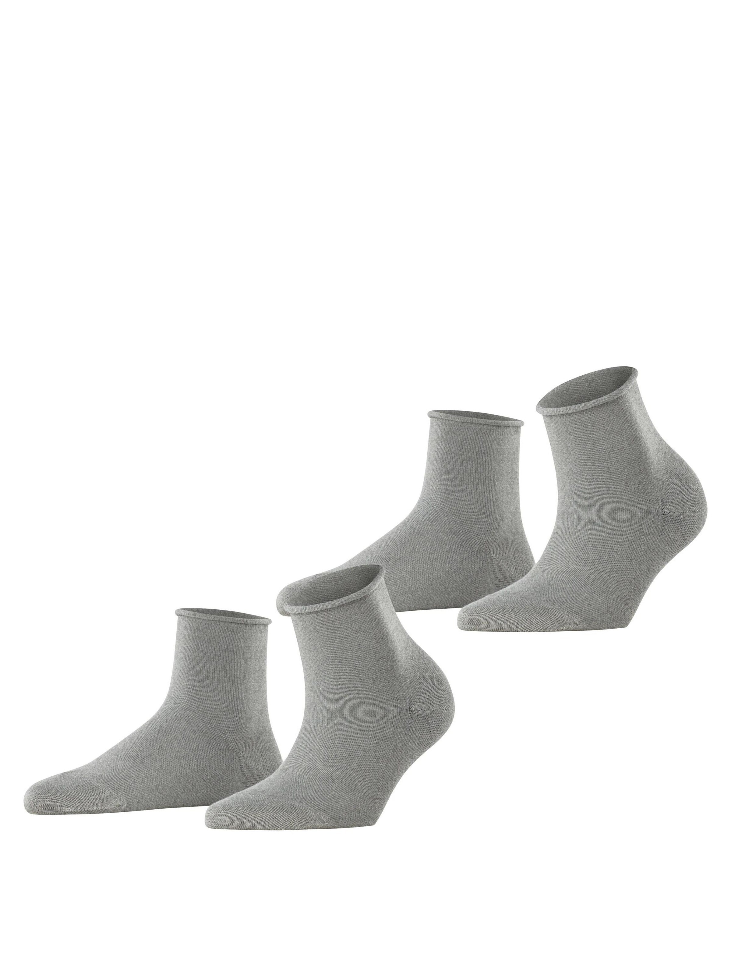 ESPRIT Socken 'Basic Pure 2-Pack'‌‌‌‌‌‌ in Grau: Vorderseite