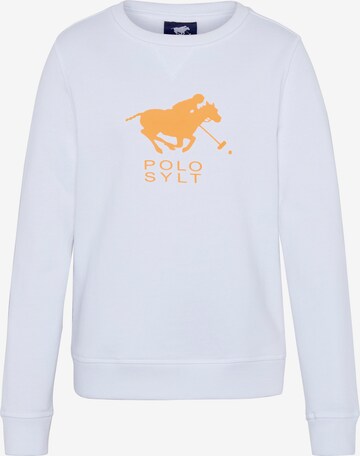 Polo Sylt Sweatshirt in White: front