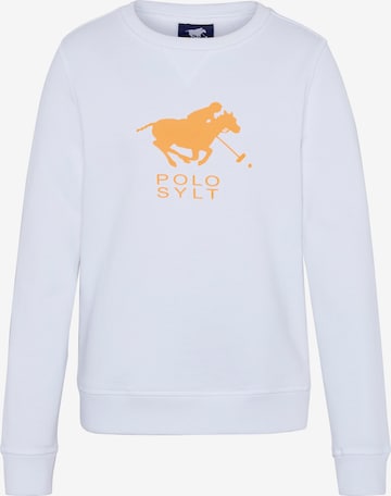 Polo Sylt Sweatshirt in White: front