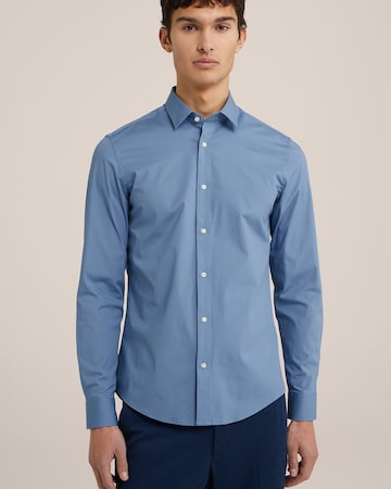 WE Fashion Slim Fit Skjorte i blå: forside