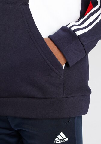 ADIDAS SPORTSWEAR - Sweatshirt de desporto 'Colorblock 3-Stripes' em azul