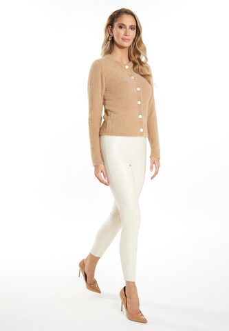 faina Gebreid vest 'Tassia' in Beige