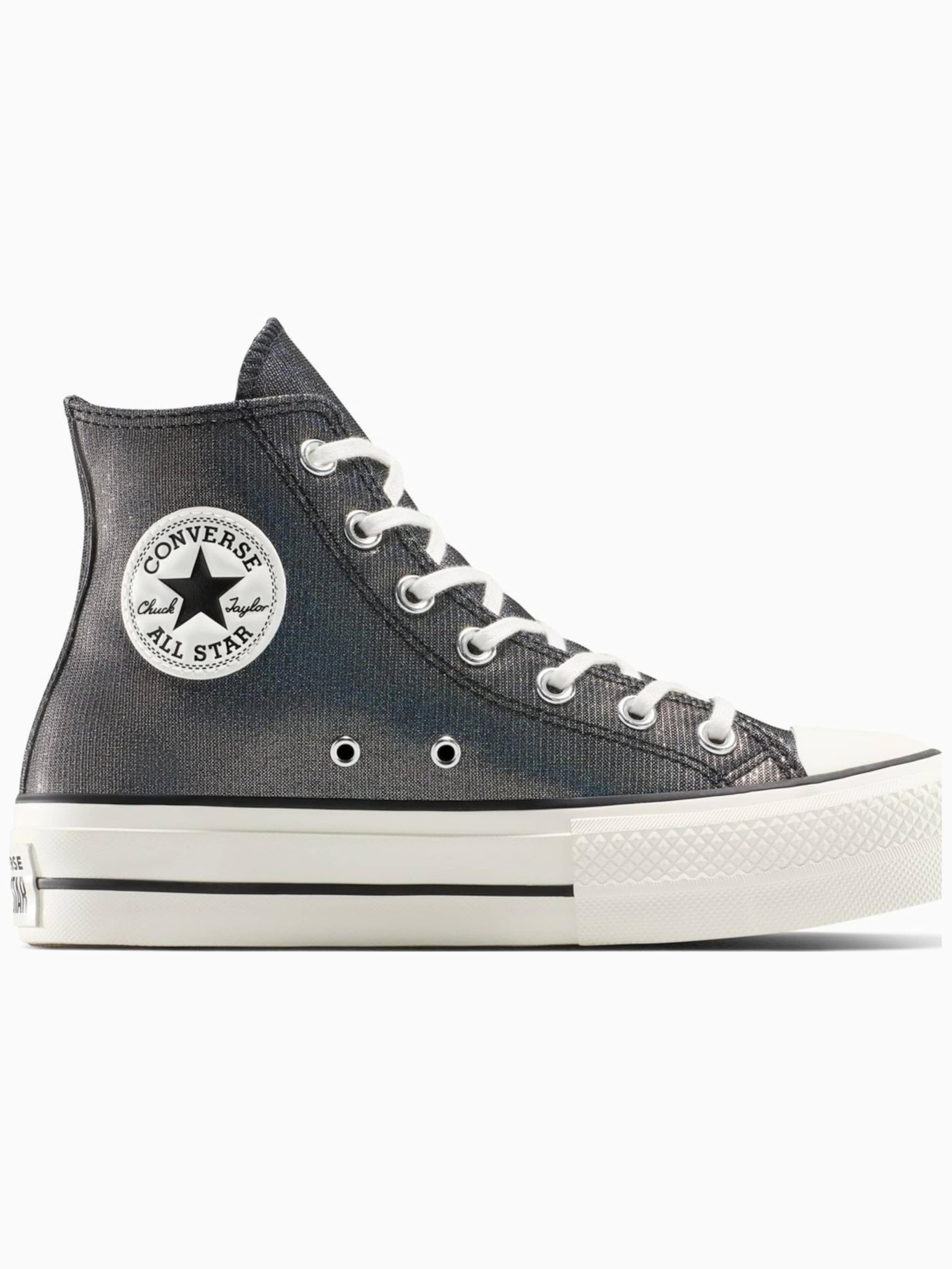 Sneaker alta 'Converse Chuck Taylor All Star Lift Platform Sparkle' di CONVERSE in grigio