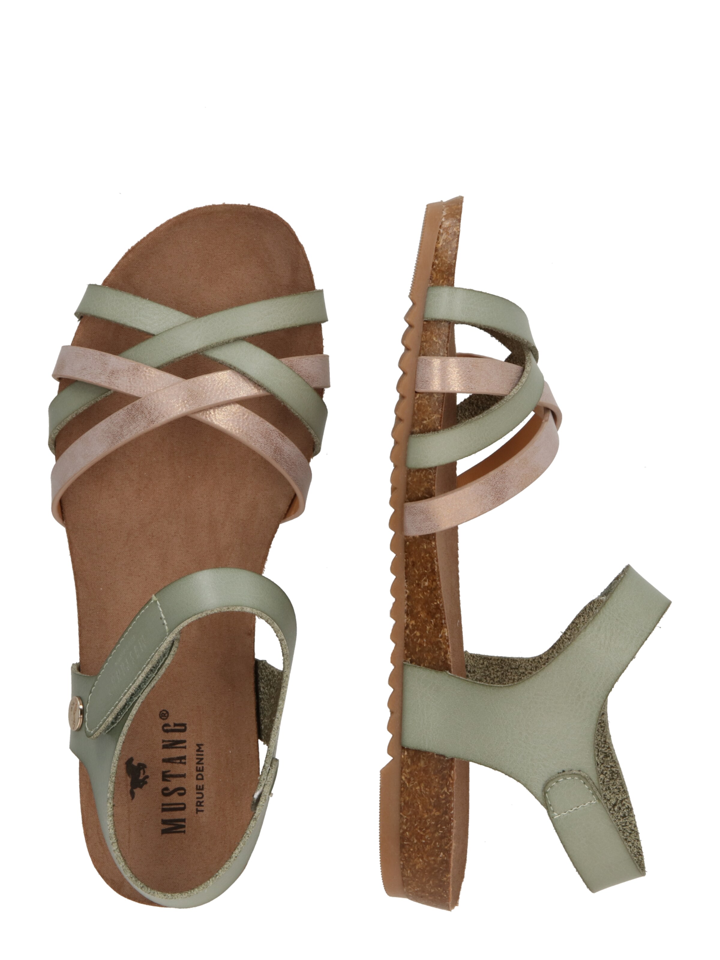 MUSTANG Sandaal, värv roheline