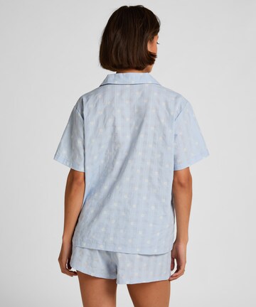 Hunkemöller Korte pyjama in Blauw