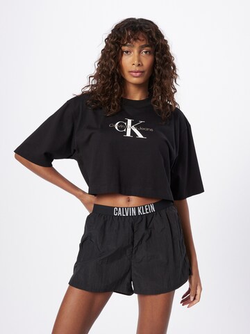 Calvin Klein Swimwear Plavecké šortky – černá