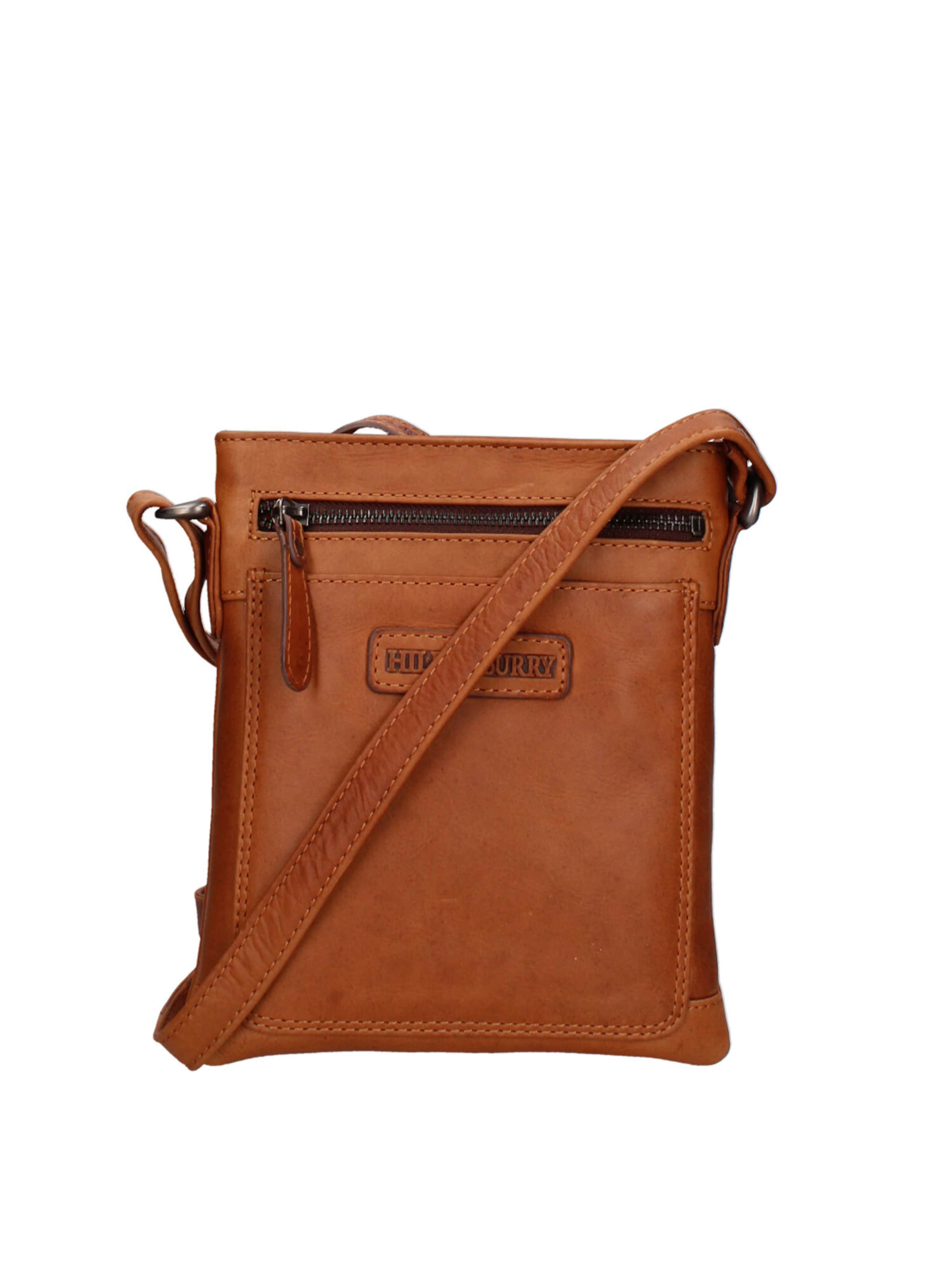 HILL BURRY Schoudertas in Bruin: voorkant