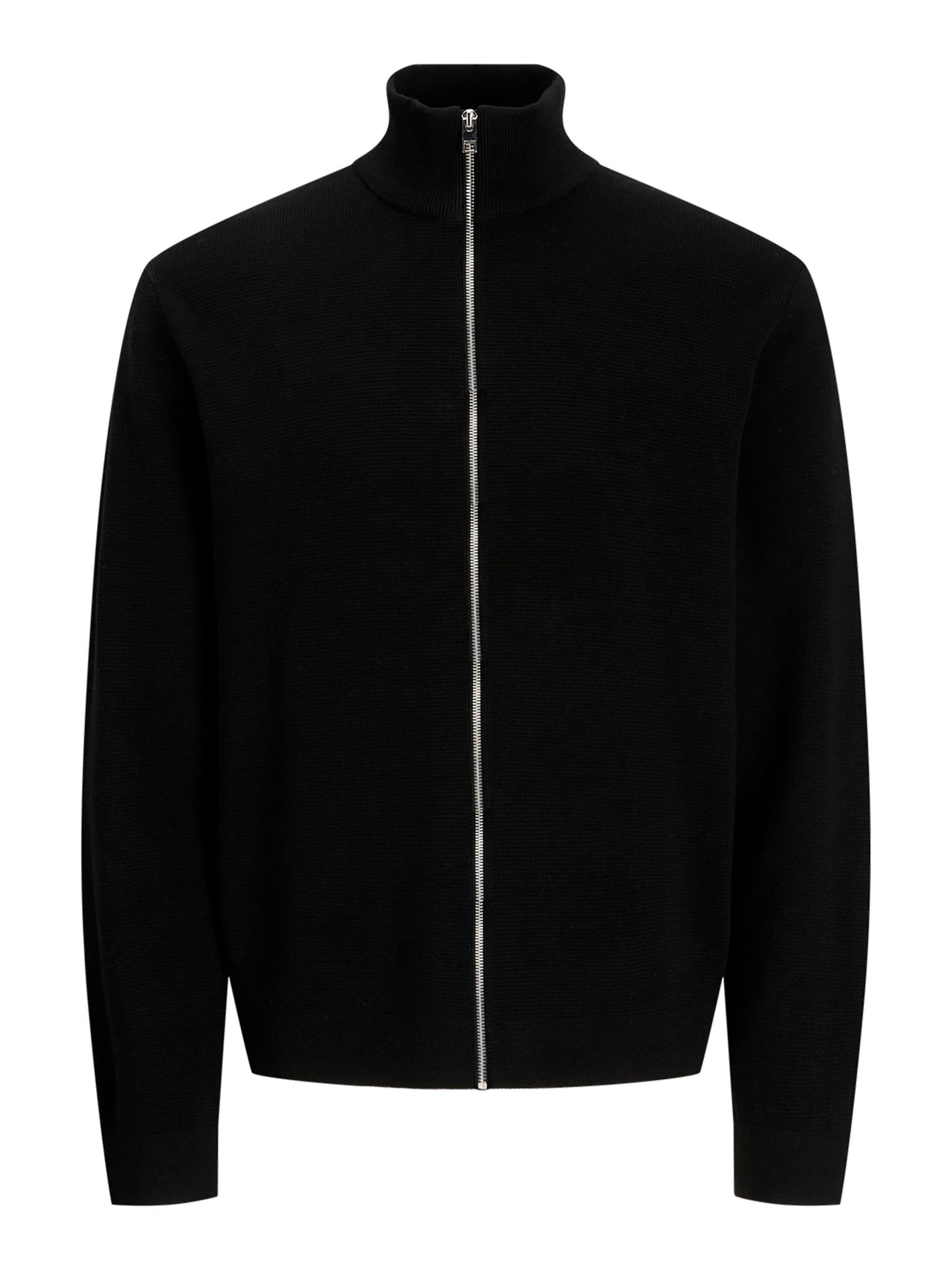 JACK & JONES Knit cardigan in Black, Item view