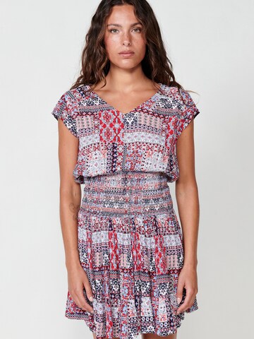 KOROSHI Summer dress in Blue: front